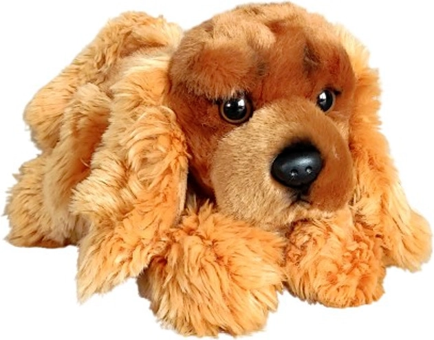 Plyšový ležící španěl 30 cm