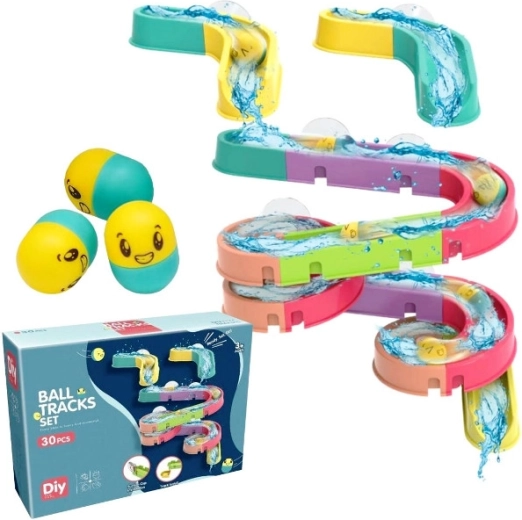 Vodní dráha do vany – sada 30 dílků