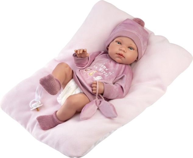 Llorens New Born holčička – realistická panenka miminko 43 cm