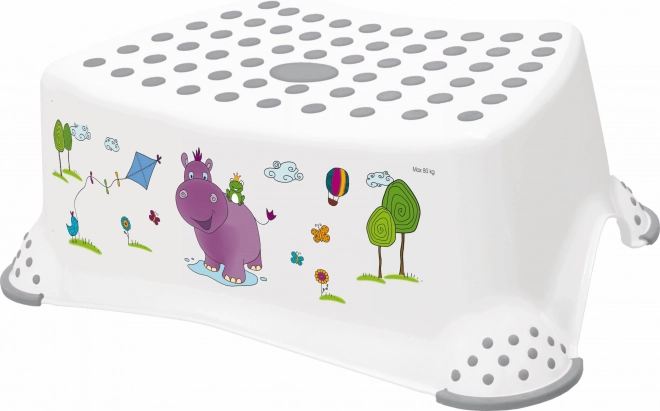 Dětský stupínek k umyvadlu a WC Hippo, bílý