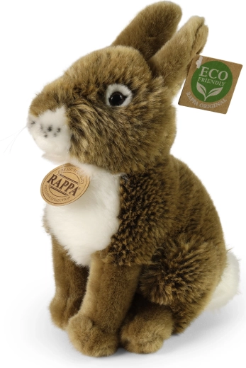 Rappa plyšový zajíc hnědý 20 cm eco friendly