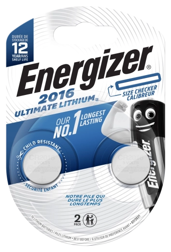 Energizer Ultimate Lithium CR2016 knoflíkové baterie 2 ks