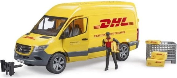 Bruder Mercedes-Benz Sprinter DHL s řidičem a doplňky