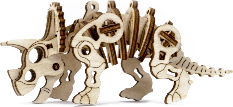 Dřevěné 3D puzzle WOODEN CITY Triceratops