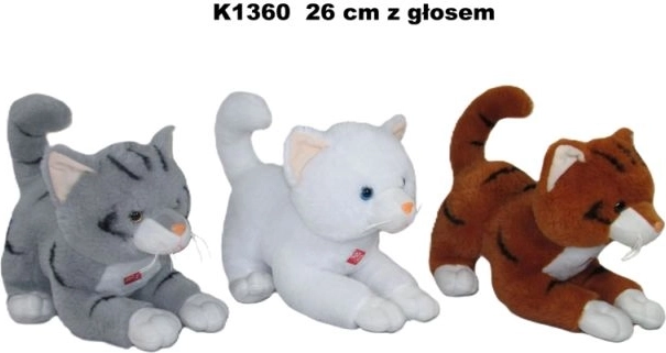 Plyšová kočka se zvukem 26 cm