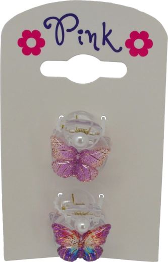 Sada 2 skřipců do vlasů motýl