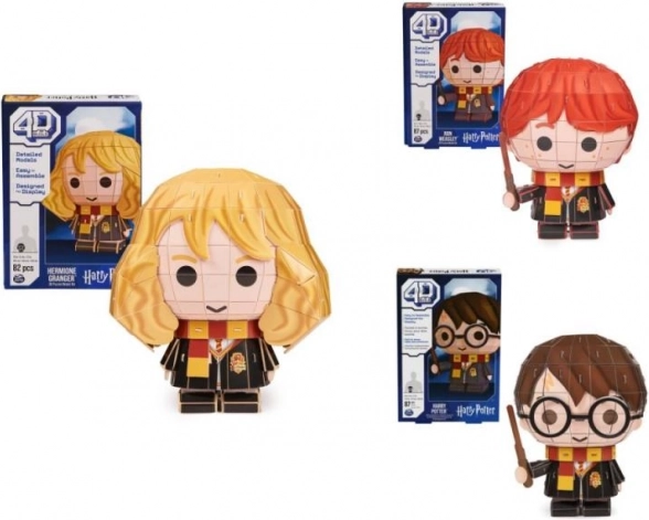 4D papírové puzzle HARRY POTTER – postavy k sestavení
