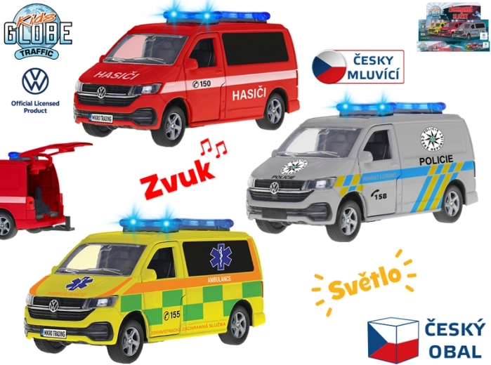 Kids Globe Traffic záchranné vozidlo VW se světly a zvuky