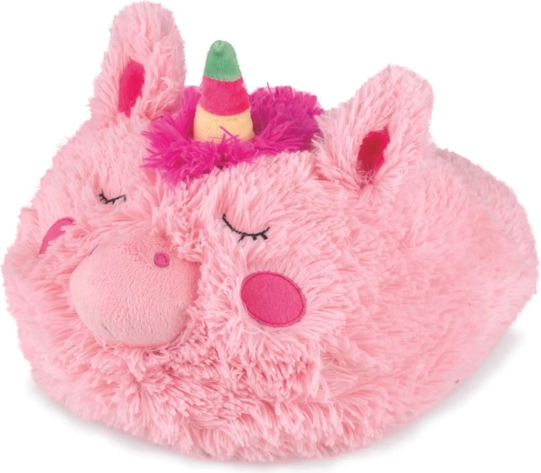 Cozy Noxxiez hřejivý plyšový pantofel jednorožec