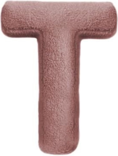 Mealini plyšové písmeno T růžové - 1 kus