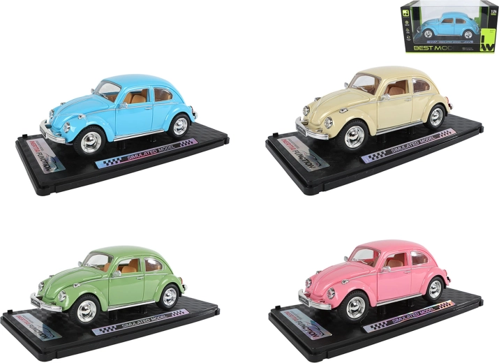 Autíčko old timer na setrvačník 1:24, 18 cm - 1 kus