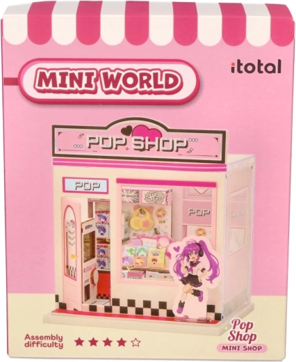 i-Total diy mini diorama obchod s mini světem pop