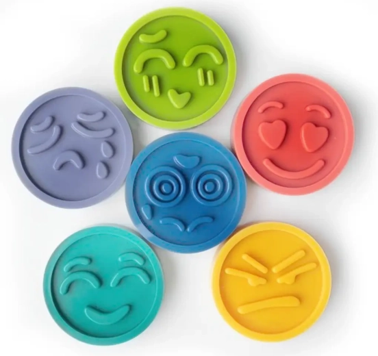 Sensorické puzzle emoce 6m+ Mom's Care