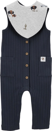 Carter's set bezrukávový overal a bryndák Navy Buffalo pro kluky