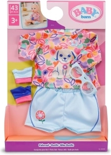 Baby Born cyklistická souprava modrá pro panenky 43 cm