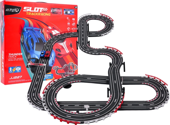 Závodní dráha Track Sport – elektrický autodráhový set 5,53 m