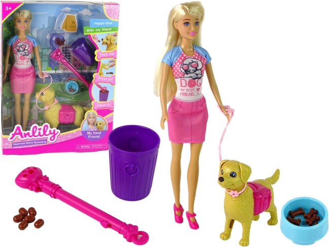 Loutka s pejskem a krmením ANLILY