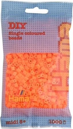 Hama midi zažehlovací korálky oranžové 1000 ks