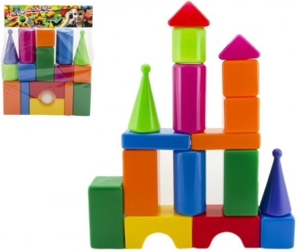 Velké plastové stavební kostky 18ks