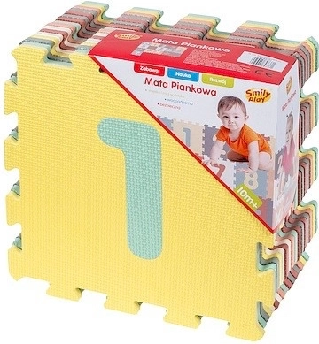 Pěnová podložka – pastelové číslice