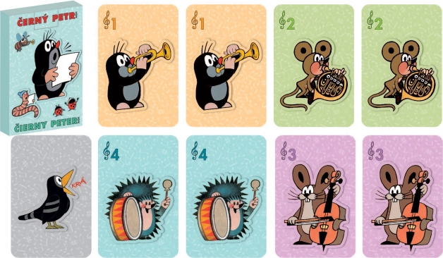 Karty Černý Petr Krtek Hudebníci