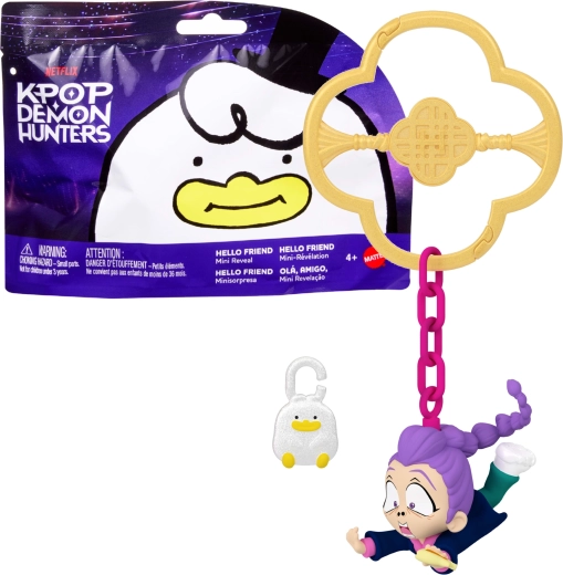 Mattel Netflix KPop Demon Hunters překvapení – mini figurka na přívěsku Hello Friend mini reveal