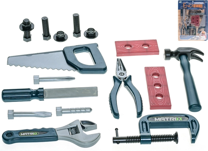 Dětská sada nářadí 17 ks na kartě