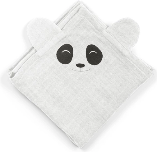 NuuRoo Bjork mušelínové plenky panda white onyx (2 ks)