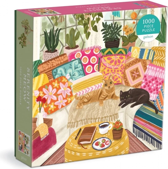 Galison puzzle Odpočívající kočky 1000 dílků