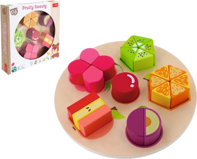 Fruity Beauty dřevěná vkládačka s ovocem