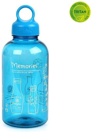 Plastová lahev na vodu Bisfree Loop 530 ml modrá