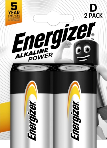 Energizer Alkaline Power D alkalické baterie, 2 ks