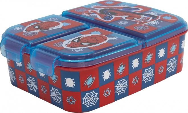 Svačinový box Spider-Man se 3 přihrádkami - 1 kus