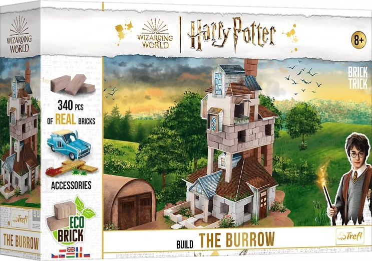 Stavebnice Brick Trick Harry Potter – Doupě rodiny Weasleyových z pravých cihel