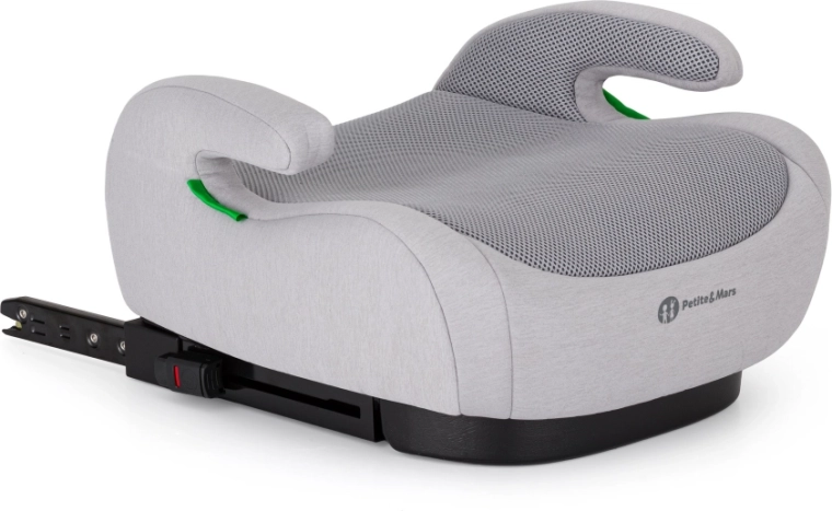 Petite & Mars podsedák optimus pro i-Size air gentle grey 125–150 cm