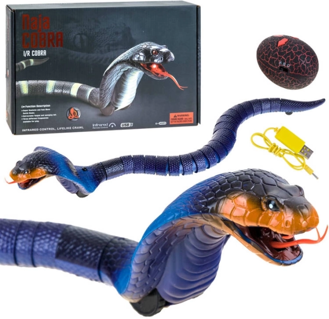 RC kobra na dálkové ovládání – Modrá