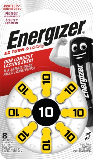 Energizer baterie do naslouchadel 10, 1,4 V, 8 ks