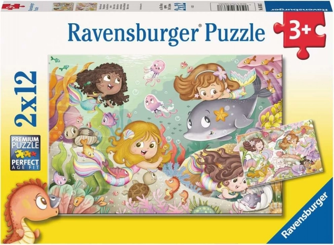 Ravensburger puzzle víly a mořské panny 2×12 dílků