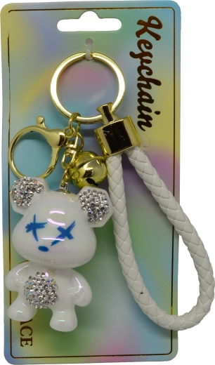 Přívěsek na klíče perleťový medvídek