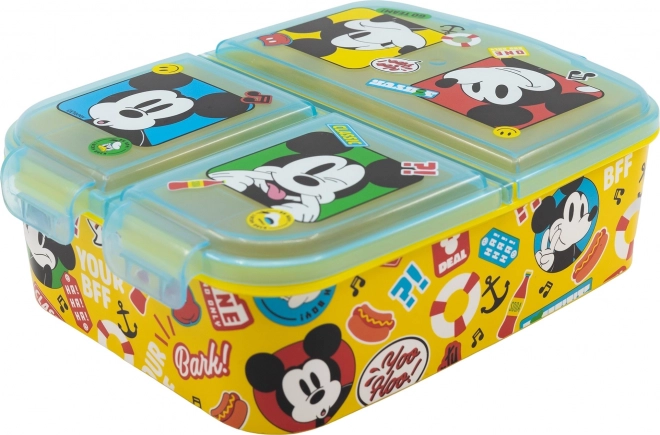 Dětský box na svačinu Mickey Mouse s více přihrádkami