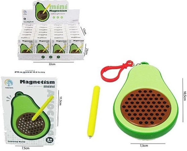 Magnetická kreslicí tabulka ve tvaru avokáda