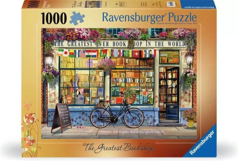 Ravensburger puzzle Úžasné knihkupectví 1000 dílků