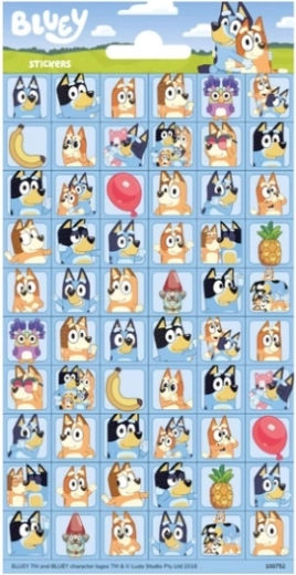Bluey mini samolepky – 60 ks