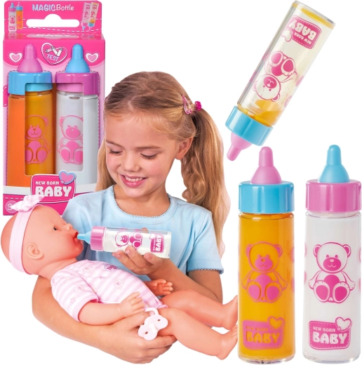 New Born Baby magické lahvičky pro panenku - 2 ks