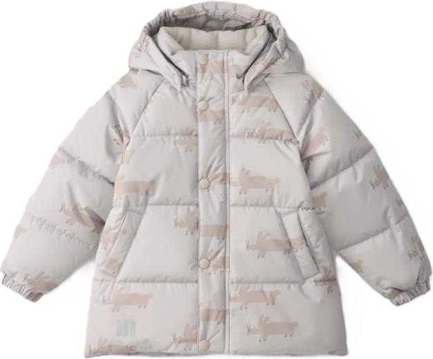 Dětská zimní prošívaná bunda LEOKID Leni Silver Cloud Fluffy – Velikost 110