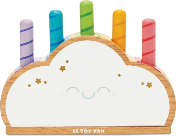 LE TOY VAN Petilou duhový cloud pop dřevěná hračka