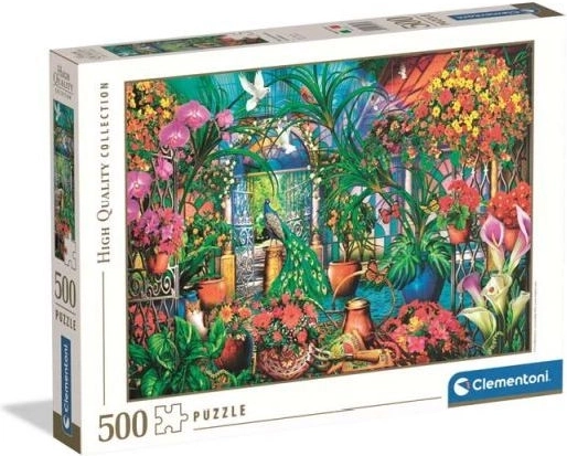 Clementoni puzzle Péče o skleník 500 dílků