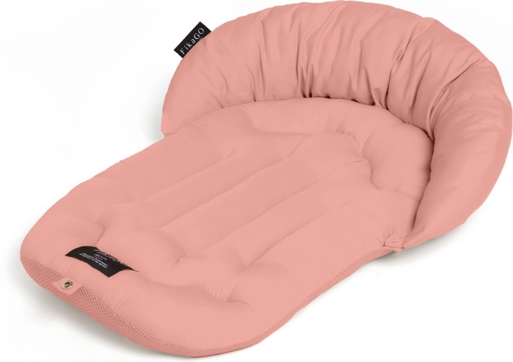 FIKAGO měkká podložka s měsíčkovým polštářkem Mushroom Pink, velikost L