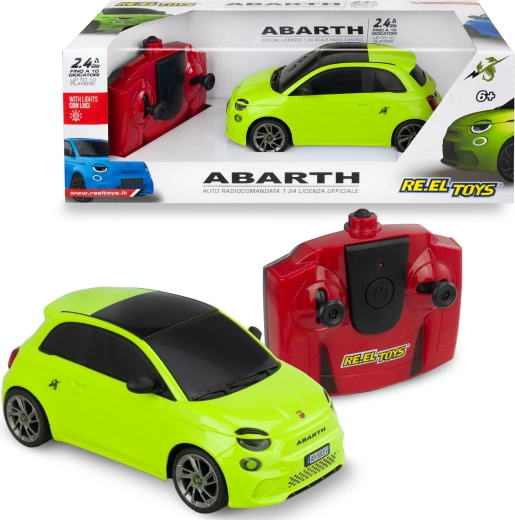 RC auto Abarth 500e 1:24 na dálkové ovládání, zelené - 1 kus