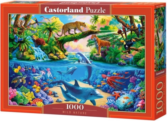 Puzzle 1000 dílků Divoká příroda, delfíni